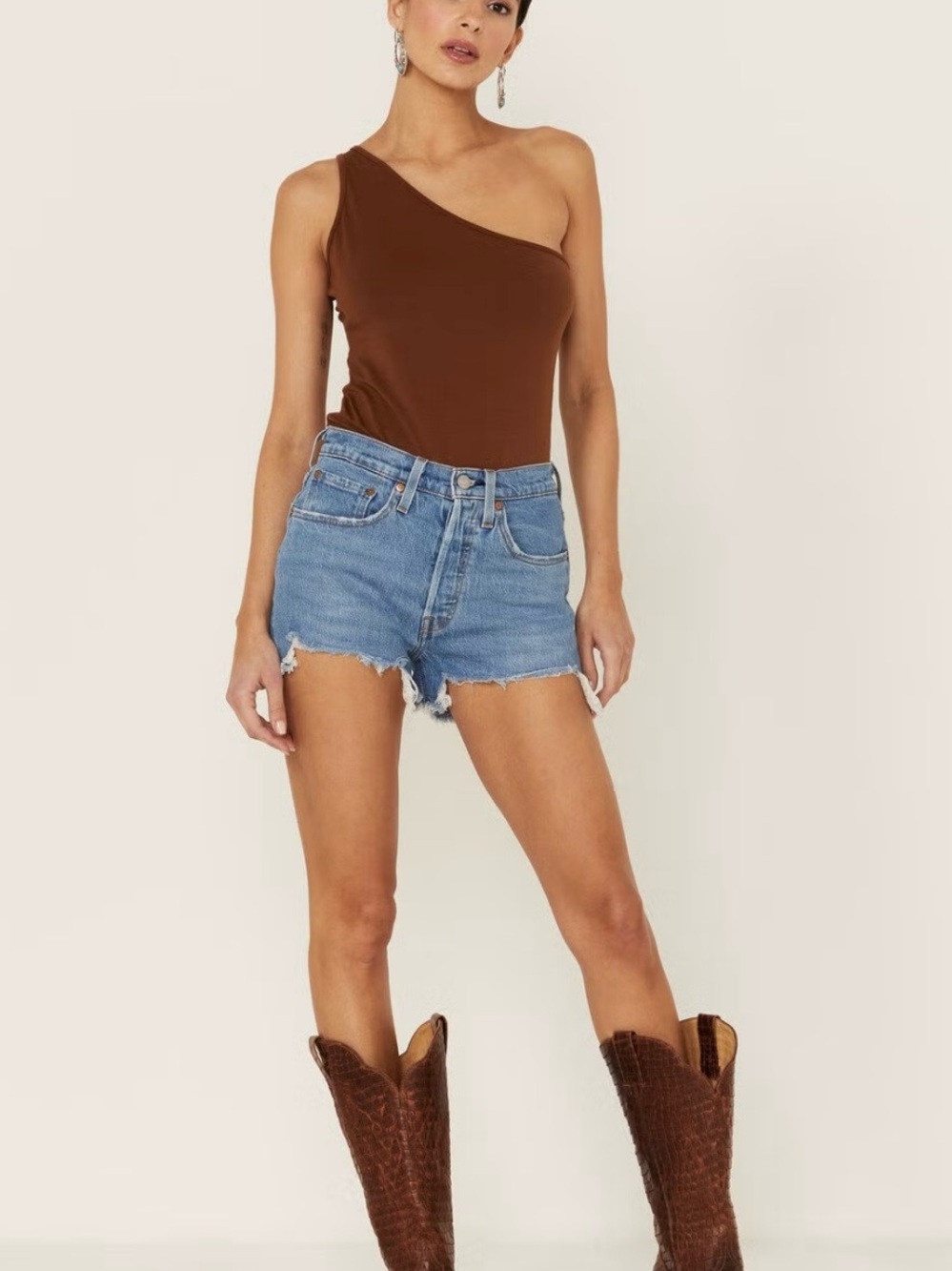 Levi's Blue Denim Cutoff Jean Shorts